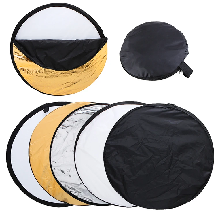 5 в 1 отражатель для фотоаппарата 24 дюйма 60 см|reflector dish|photography accessoriesfotografia reflector |