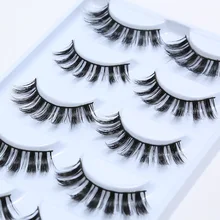5 пар натуральные накладные ресницы толстые 3d норковые ресницы длинные черные мягкая норка макияж ресниц наращивание ресниц Искусственные ресницы