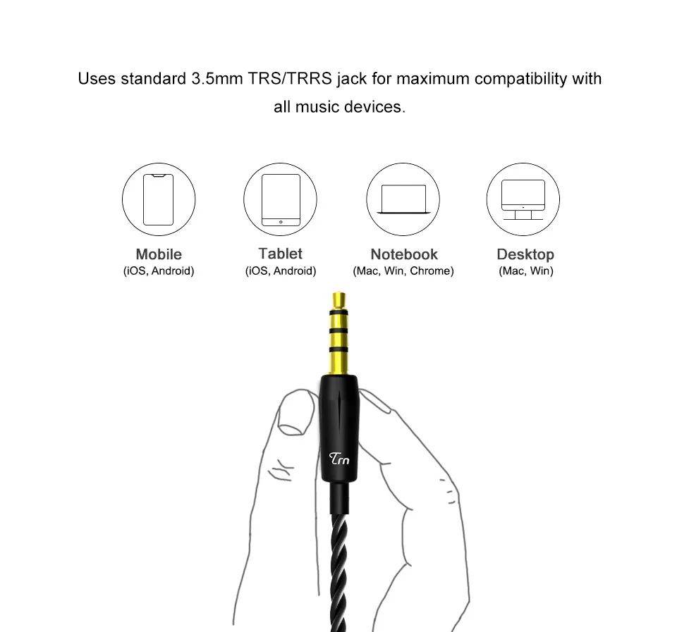 TRN V80 2BA+ 2DD гибридные металлические наушники-вкладыши HIFI DJ Monito спортивные наушники для бега ушные наушники гарнитура съемный кабель AS10 \ T2 \ V30