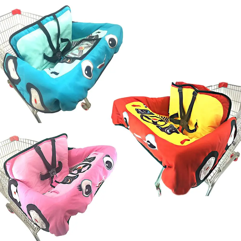 Детская магазинная Тележка для покупок Подушка к обеденному стулу Защитная переносная подушка для путешествий с карманами уход за ребенком