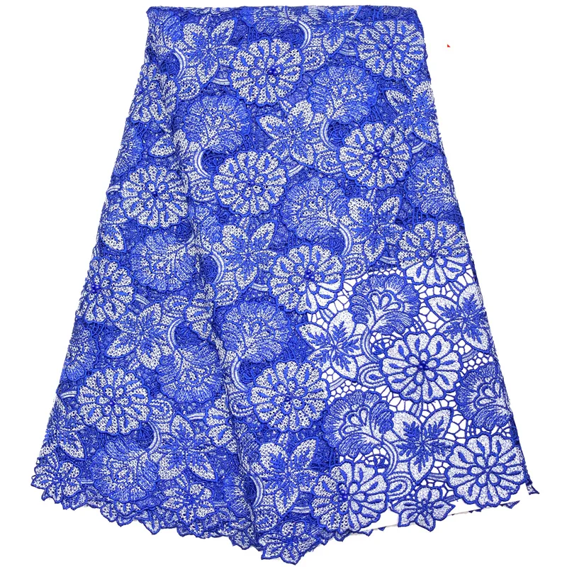 

Free shipping (5yards/pc) high quality two colors African guipure lace fabric with fantastic design for party dress WLT006