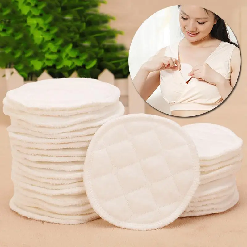 Высококачественные женские 10 шт./компл. трехслойные экологический хлопок моющиеся подушки для кормления грудью