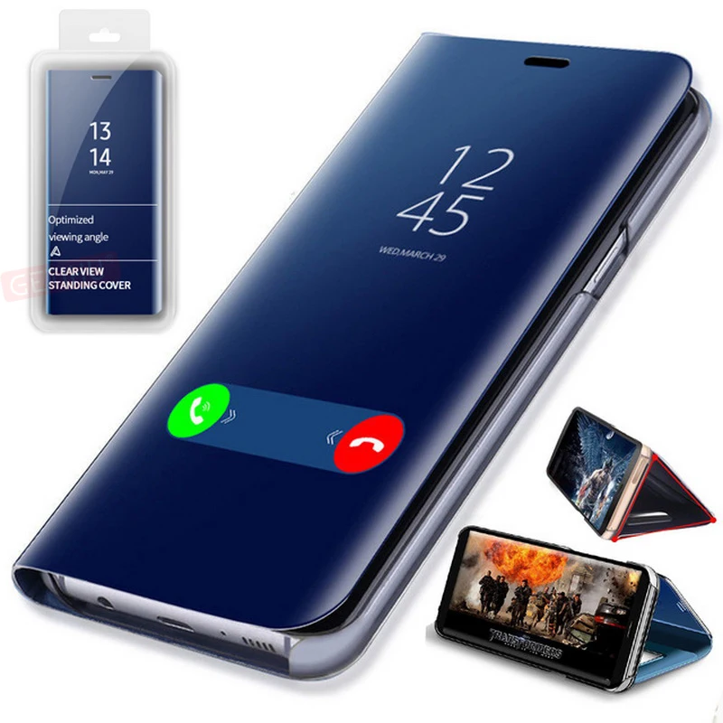 GETIHU 360 зеркальный флип-чехол для Samsung Galaxy S6 S7 S8 Plus Edge чехол S9 Note 8 9 S10 |