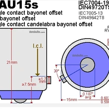 300 шт. латунь BAU15S круглые светодиодные лампы одного контакта штык офсетная печать