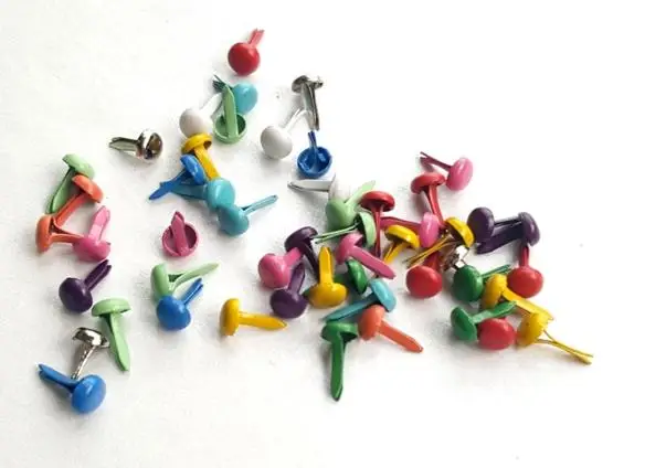 100 шт 4,5*8 мм скрапбук металлические украшения для скрапбукинга аксессуары для скрапбукинга украшения для свадебных принадлежностей Детские куклы бумажное ремесло - Цвет: Многоцветный