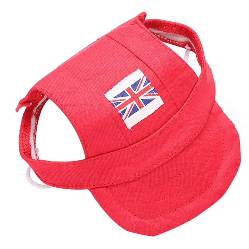 

Pet Dog Cap National Flag Small Pet Summer Canvas Cap Dog Baseball Visor Hat Puppy Outdoor Casual Cap