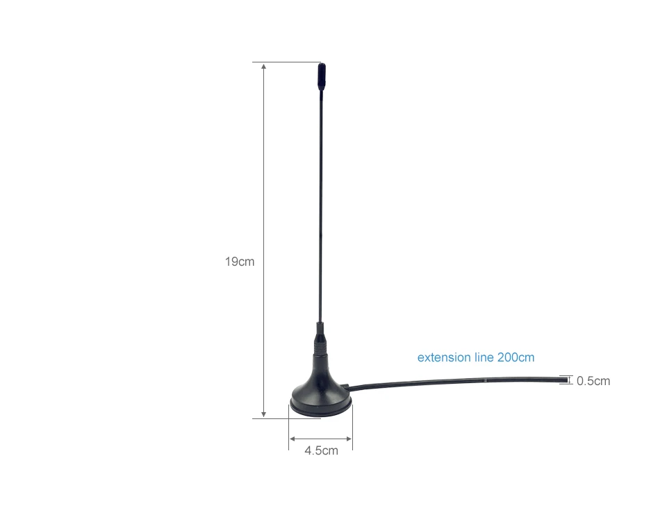Ebyte TX433-XP-200 Wifi антенна 433 МГц SMA-J с высоким коэффициентом усиления 4dBi Магнитная база присоска всенаправленная fm антенна