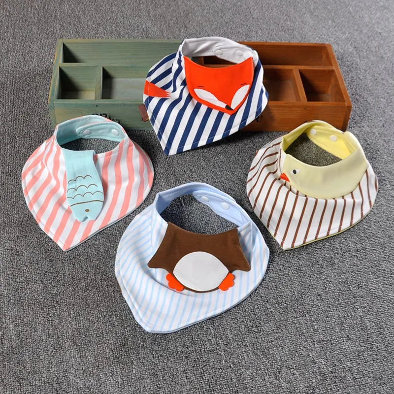 

Cartoon Baby Bibs Children Triangular Scarf Cotton Saliva Towel For Babies Separated Towel Cute Kerchief