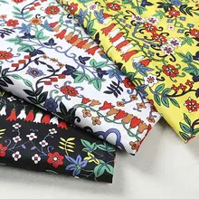 LEO& LIN Rural Restoring Twilled атласная одежда с принтом расправленная Колокольчик из хлопчатобумажной ткани Tissus 50 см