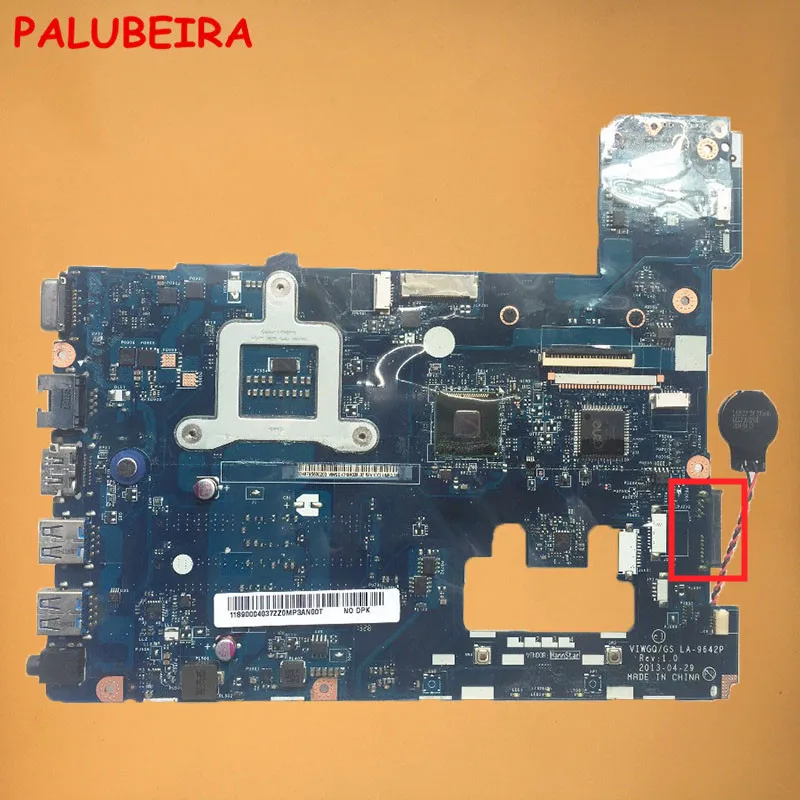 

PALUBEIRA G410 MOTHERBOARD FOR LENOVO G410 laptop motherboard VIWGQ/GS LA-9642P REV:1.0 mainboard tested 100% work