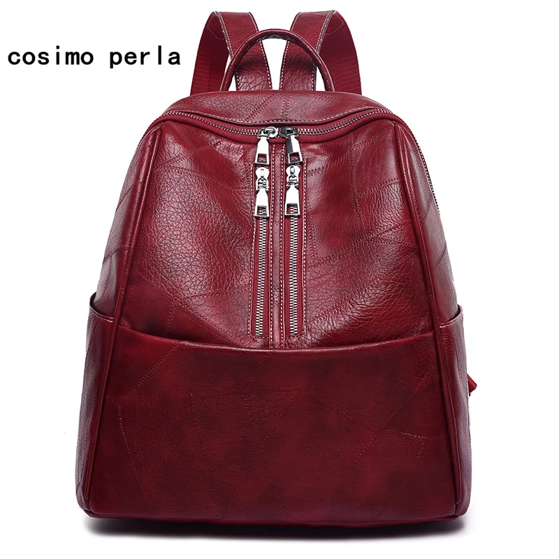 

Large Capacity Fashion Waterproof Backpacks for Women 2019 New Travel Shoulder Bag Multifuction Leather Rucksacks Travel Mochila