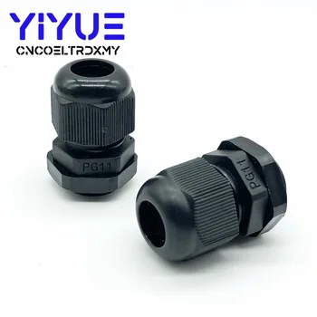 

10/20 Pcs PG11 White Black Plastic Waterproof Cable Glands Joints