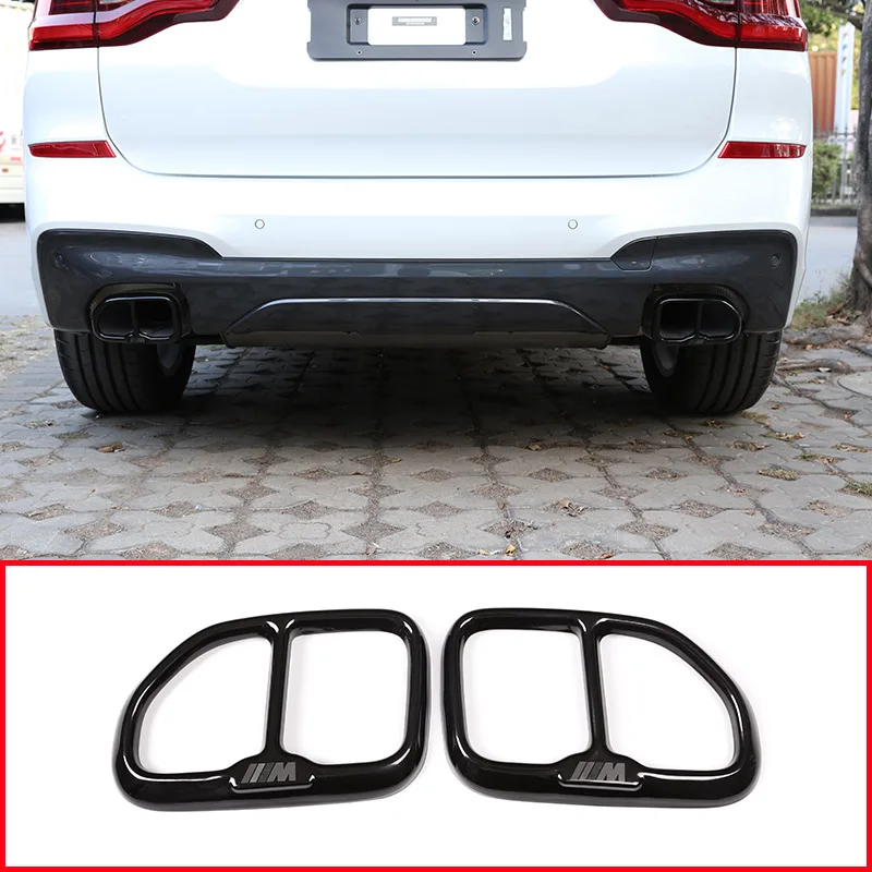 Нержавеющая сталь наконечник выхлопной трубы крышки планки для BMW X3 G01 2018 авто