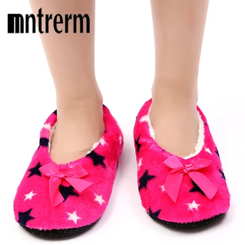 

Mntrerm Women Winter Warm Home Slippers Cartoon Non-slip Home Shoes Ladies Indoor Floor Bedroom Lovers Couple Plush House Shoes