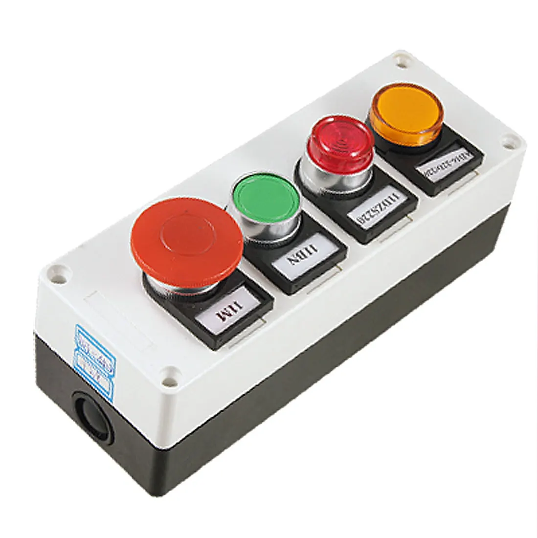 

Ac 220V Lamp Voltage N0 Nc Contact Momentary Self Locking Push Button Station