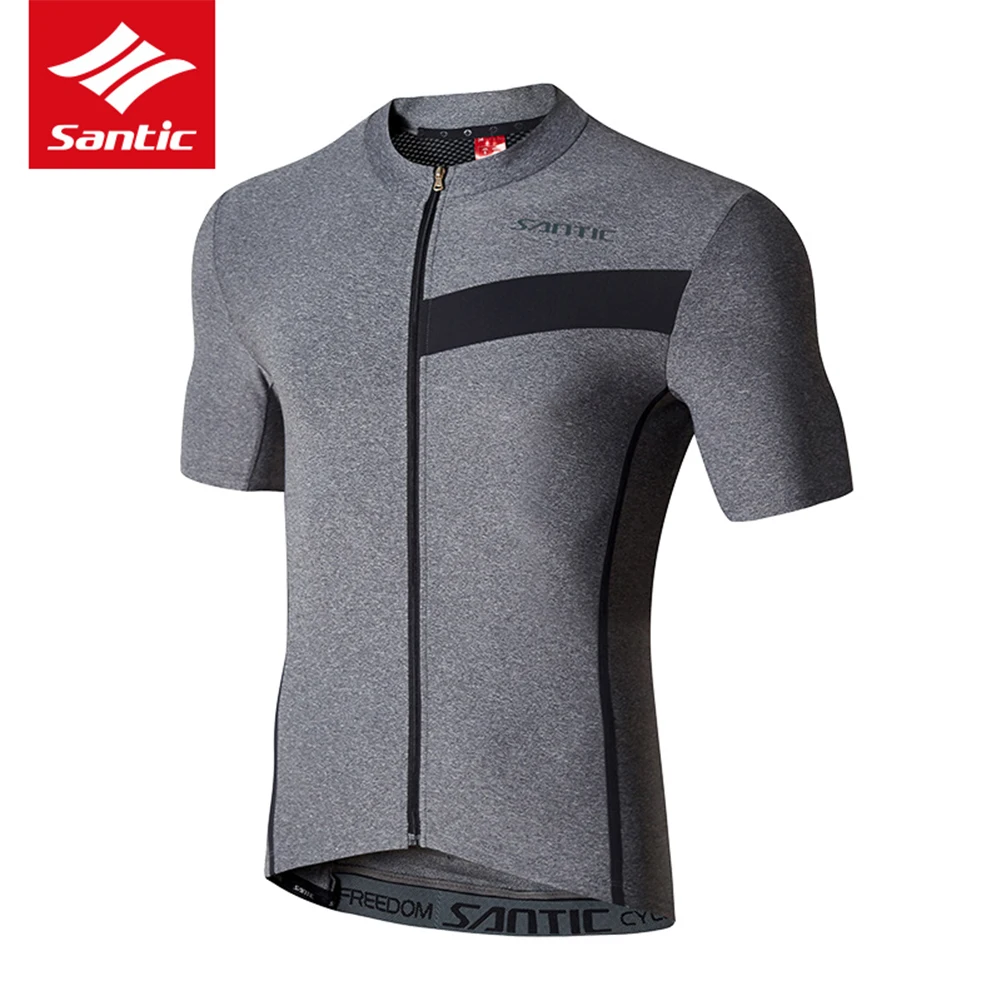 Santic Cycling Jersey Men Maillot Ciclismo MTB Bike Shirt Downhill Jersey Road Tops Close Short