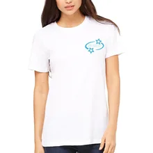 Модная женская футболка милая и каменная женская футболка с графическим рисунком Футболка с принтом звезд Белая Летняя футболка