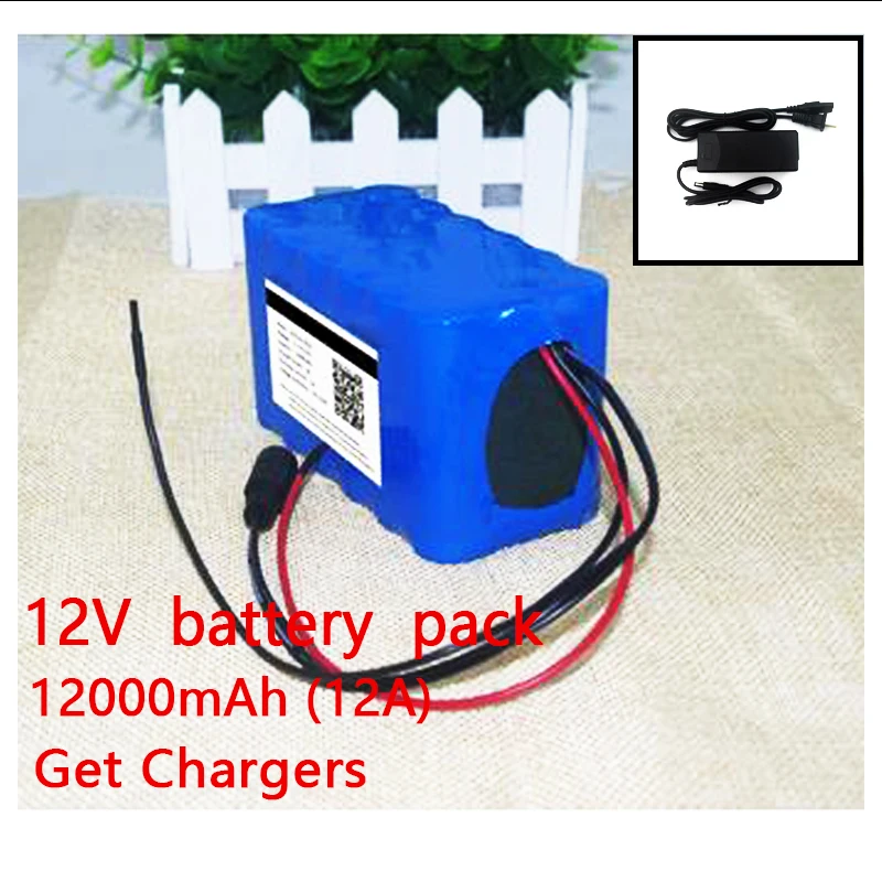 

Cros 11.1V 12V 18650 Lithium-ion Battery Pack Protection Plate 12.6V 12000mAh Hunting Lamp Xenon Fishing Lamp Backup Power