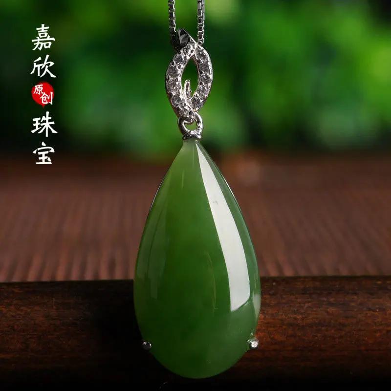 

2019 New Sale Cluci Cage Pendants Asg Choker Necklace 925 Sterling Inlaid Hetian Pendant With Certificate Simple Natural Water