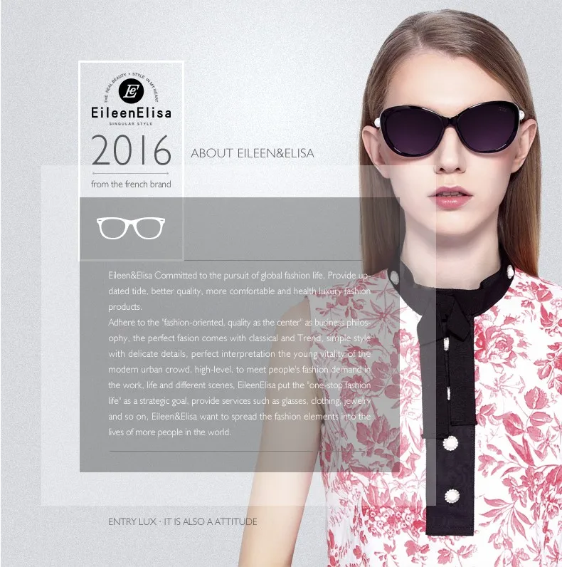 Кошачий глаз EE Солнцезащитные очки для женщин Для женщин 5340 поляризованные линзы Óculos де золь жемчуг Рамки Gafas с логотипом и чехол Защита от