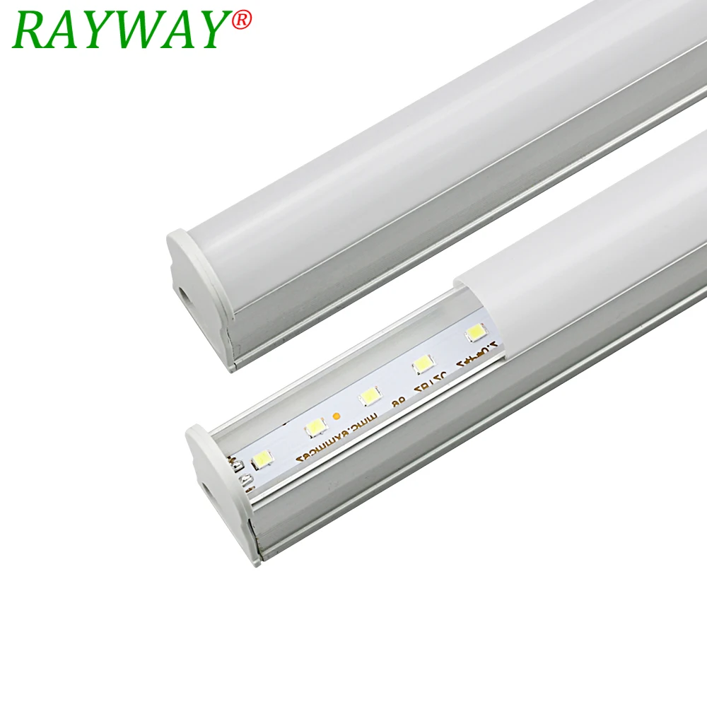 RYAWAY tubo LED T5 30 cm AC 85 V ~ 265 V LED tubo fluorescente LED T5 lámparas de tubo 5 W blanco frío de luz Lampara ampolla de plástico de PVC