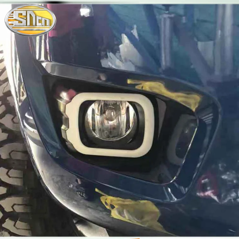 2 шт. Светодиодный дневной ходовой свет для Ford Ranger T8 Желтый ...