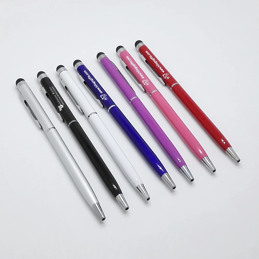 

Free sample print free with my own logo text customized by laser marking machine 80pcs a lot colorful stylus+roller pen