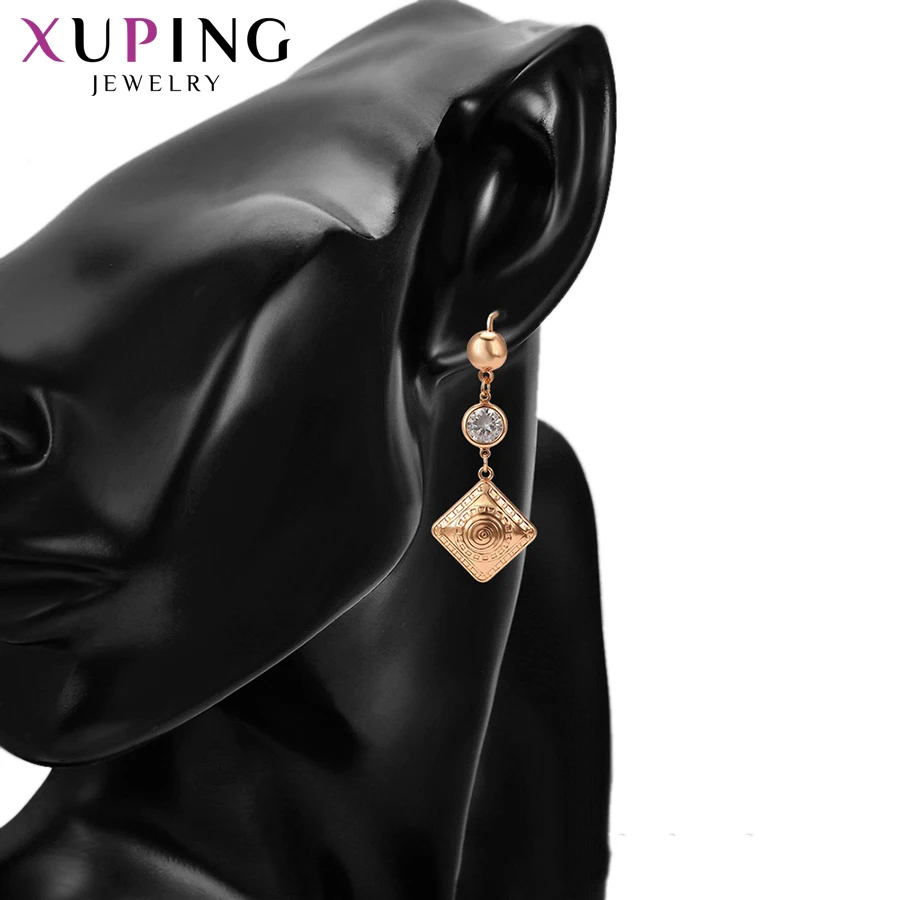 Xuping Luxury Long Earrings Elegant Simple Little Fresh Jewelry for Women Girls Romantic Must-have Charms Gift S197.2-97913