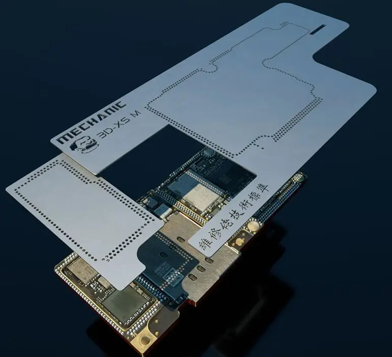 1 шт. 3D XS M BGA трафарет для реболлинга iPhone X/Xs Max ремонт стальная сетка дизайн