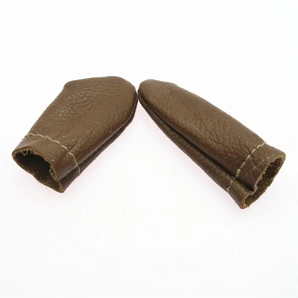 

Sewing Tools 2PCS Leather Thimbles Finger Protector Thumb Guard Sewing Stitching Craft Sewing Accessories