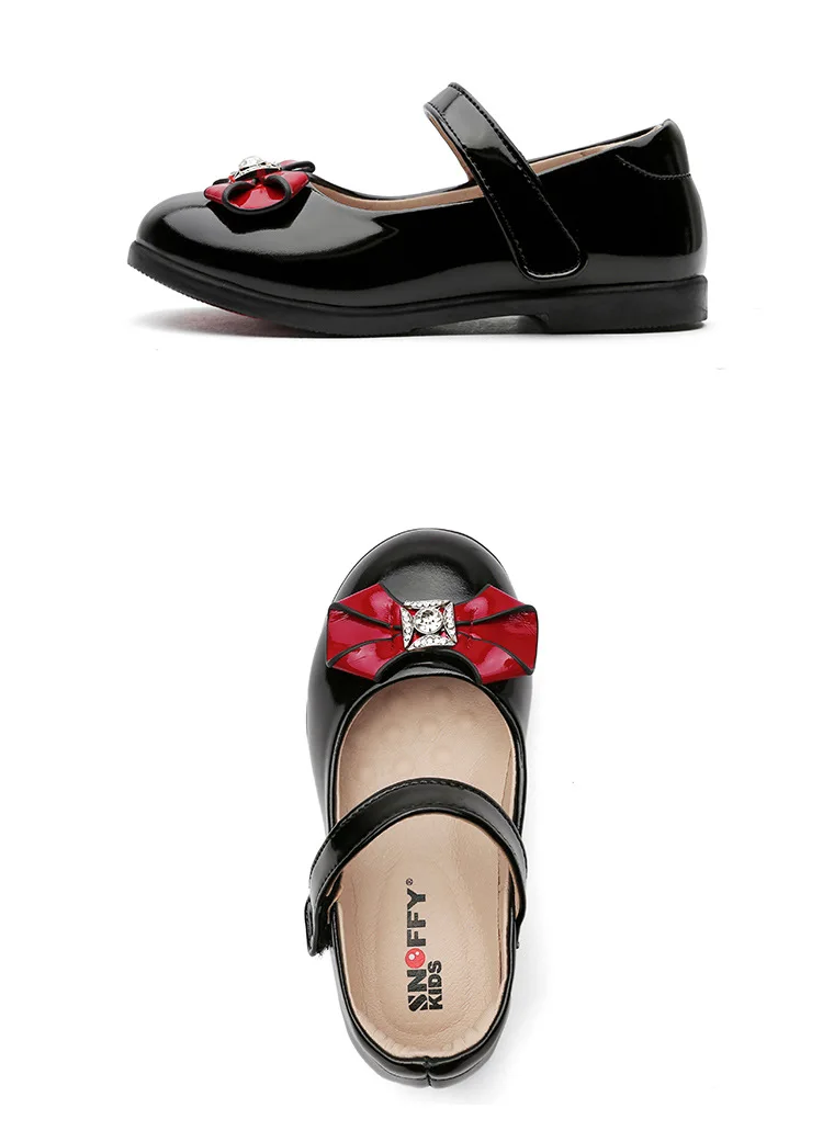 Sapatos de Couro Sapatos de Festa de Casamento Meninas do Bebê da Princesa Arco Meninas Fechar Crianças Genuíno Chaussure Fille Tx127 Toe 26 Cheap Sapatos de couro