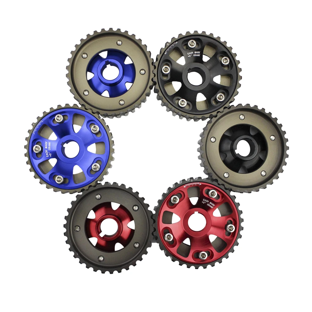 

2pcs Adjustable DOHC Cam Gear Alloy Timing Gears For Honda Civic B16 B16A B16B CAM PULLEY PULLYS GEARS