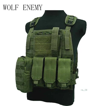 

Tactical Combat Airsoft Paintball Hunting Shooting Combat Molle Vest Chest Rig Harness W/ Triple 5.56mm Mag Pouch Multicam