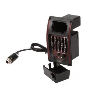 

Wholesale 5X Acoustic Guitar Pre-wired Preamp 5 Band EQ Tuner Piezo Pickup