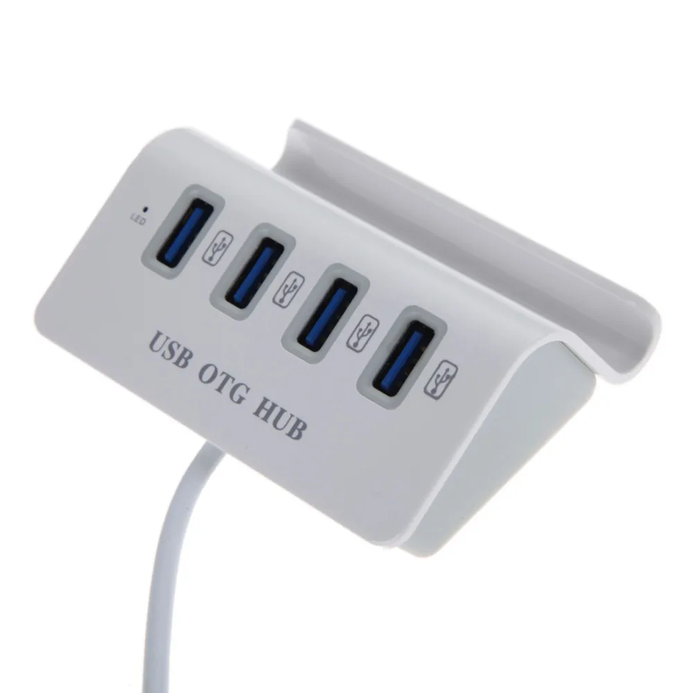 Высокое качество Micro USB 2.0 OTG HUB разветвитель USB OTG HUB 4 Порты USB 2.0 адаптер для Планшеты док мобильный телефон удерживая Многофункциональный