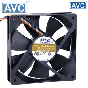 Вентилятор охлаждения для ПК Чехол Для AVC DA12025B12L 12 см 12*12 120*120*25 мм 12025 1225 В 0.3A 4Pin|case
