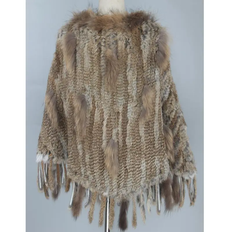 Sans Mariée Gilets Gilet Nouveaux Poncho 2018 Raton De Châle black wine Gland Red natural Manteau brown gray Tricoté Laveur Camel Hiver Natural Robe Gray beige blue rose Brown Cape Lapin Manches Fourrure Mariage deep white Femmes HEIxwxvqd