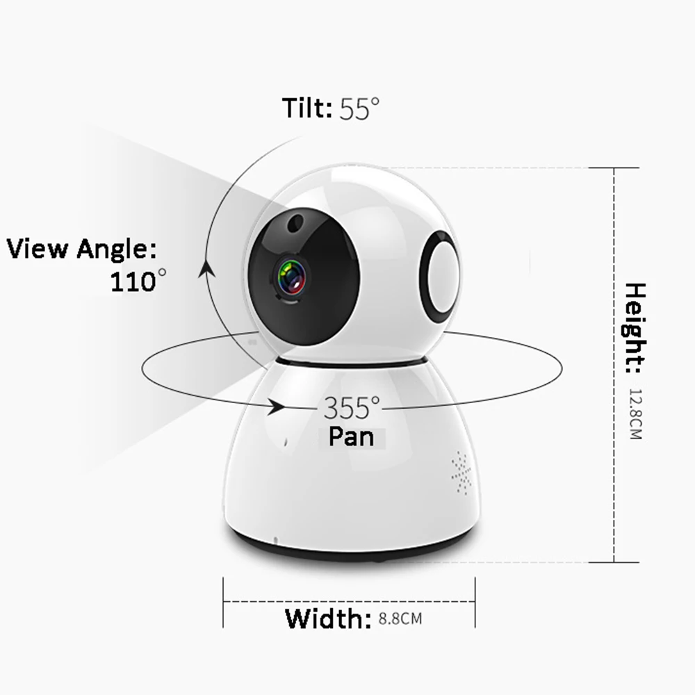 Alexa Google Chromecast домашнее Голосовое управление TuyaSmart умная жизнь 1080P PTZ wifi IP камера безопасности