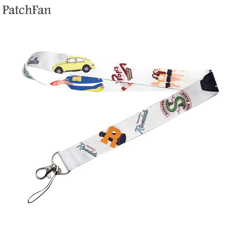 

A0495 Patchfan Riverdale Movie style Multi-function Mobile Phone Straps Tags Neck Lanyards for keys ID Badge Neck Straps webbing