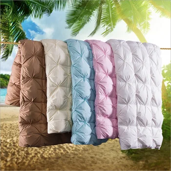

Best Gift for Family 100% Goose Down Filling Soft Duvet Comforter Bedding Filler Bread Shape Warm Blanket Winter Quilt