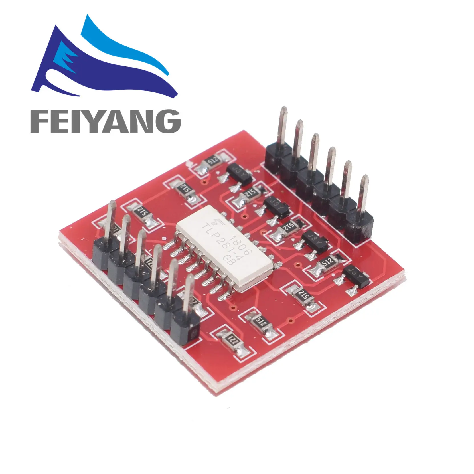 

TLP281 4 CH 4-Channel Opto-isolator IC Module For Arduino Expansion Board High And Low Level Optocoupler Isolation 4 Channel