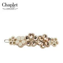 Chaplet 2016 New High Quality Luxury Flower Hair Accessories for Women Hair Barrettes Hair Pins Rhinestone