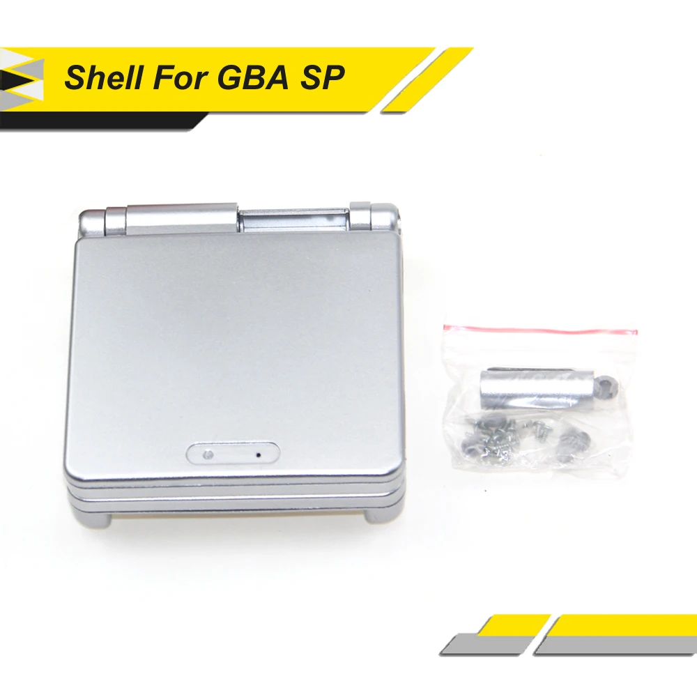 Черный, серебристый для Nintendo GBA SP ДЛЯ Gameboy Корпус чехол Полный Корпус для Advance SP дропшиппинг