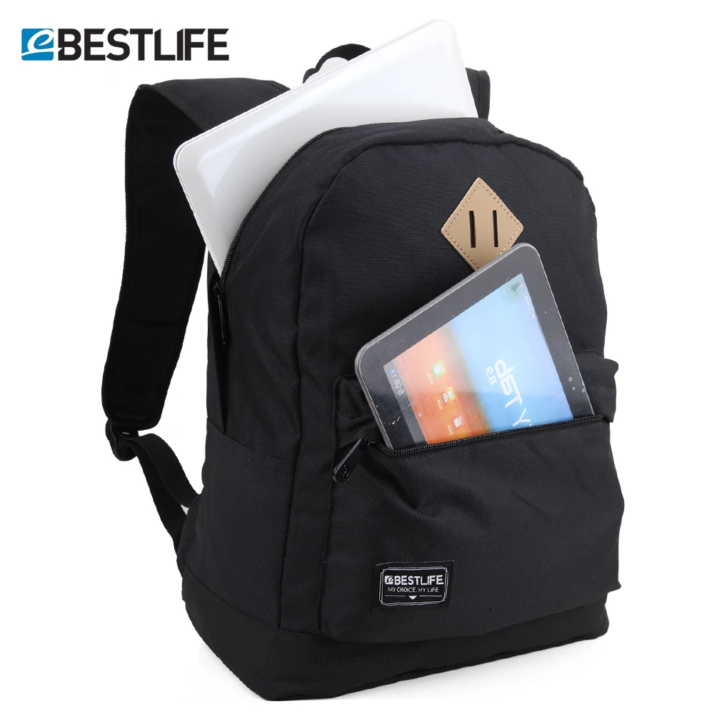 

BESTLIFE Canvas Backpack laptop bag vintage Blue School Bags High School Student Girl & Boy College duffle bags mochila escolar