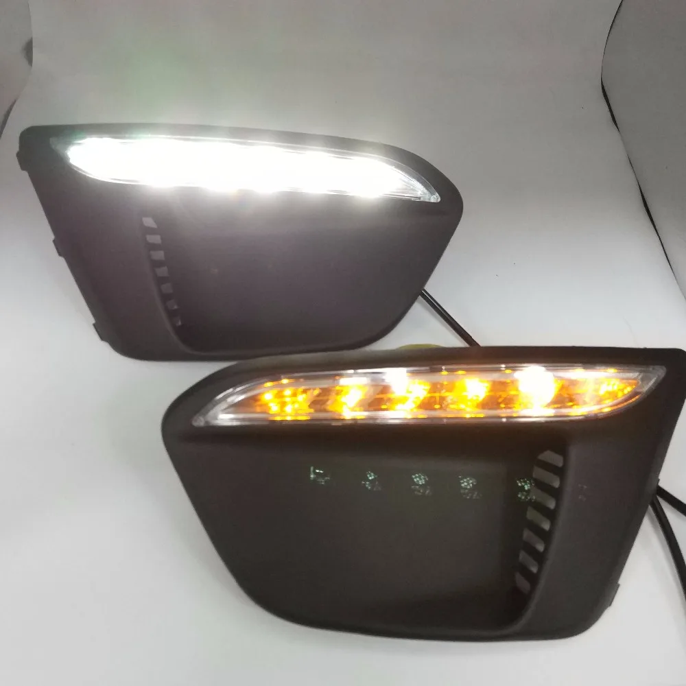 one set For Kia KX cross KIA RIO x-line 2017-2018 DRL LED car light daytime runing light 12V foglight headlight one set For Kia KX cross KIA RIO x-line 2017-2018 DRL LED car light daytime runing light 12V foglight headlight