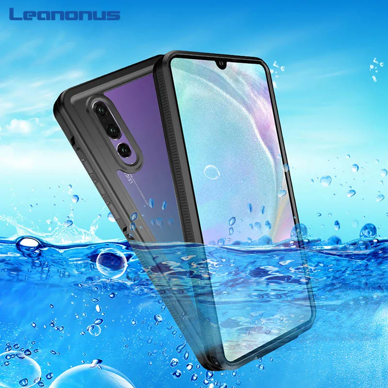 Outdoor Swim Case For Huawei P30 Pro Case Swimming IP68 Waterproof PC+TPU Full Protection Cover For Huawei P20 Lite P20 Pro Capa