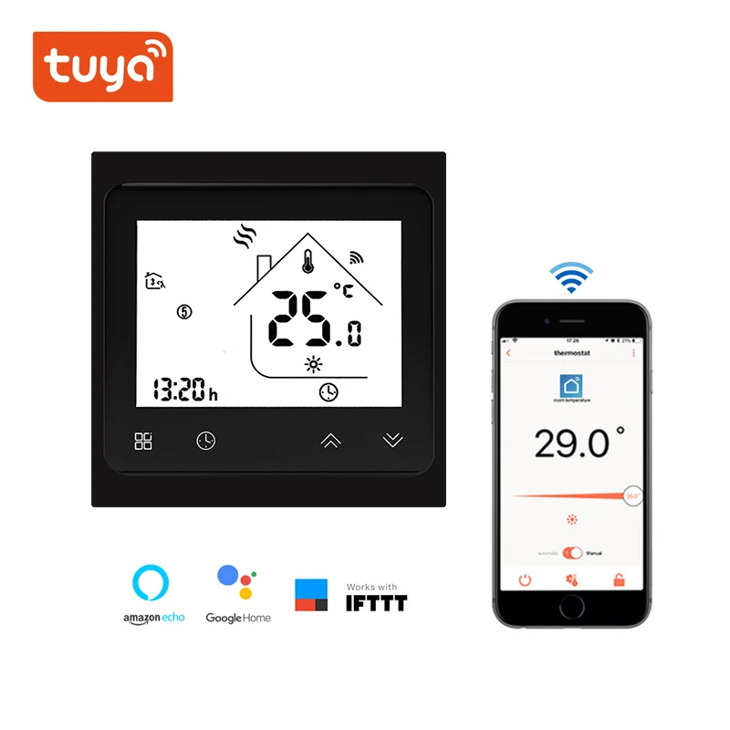 Умный термостат с Wi Fi регулятор температуры для газового котла 3 А Alexa Google Home
