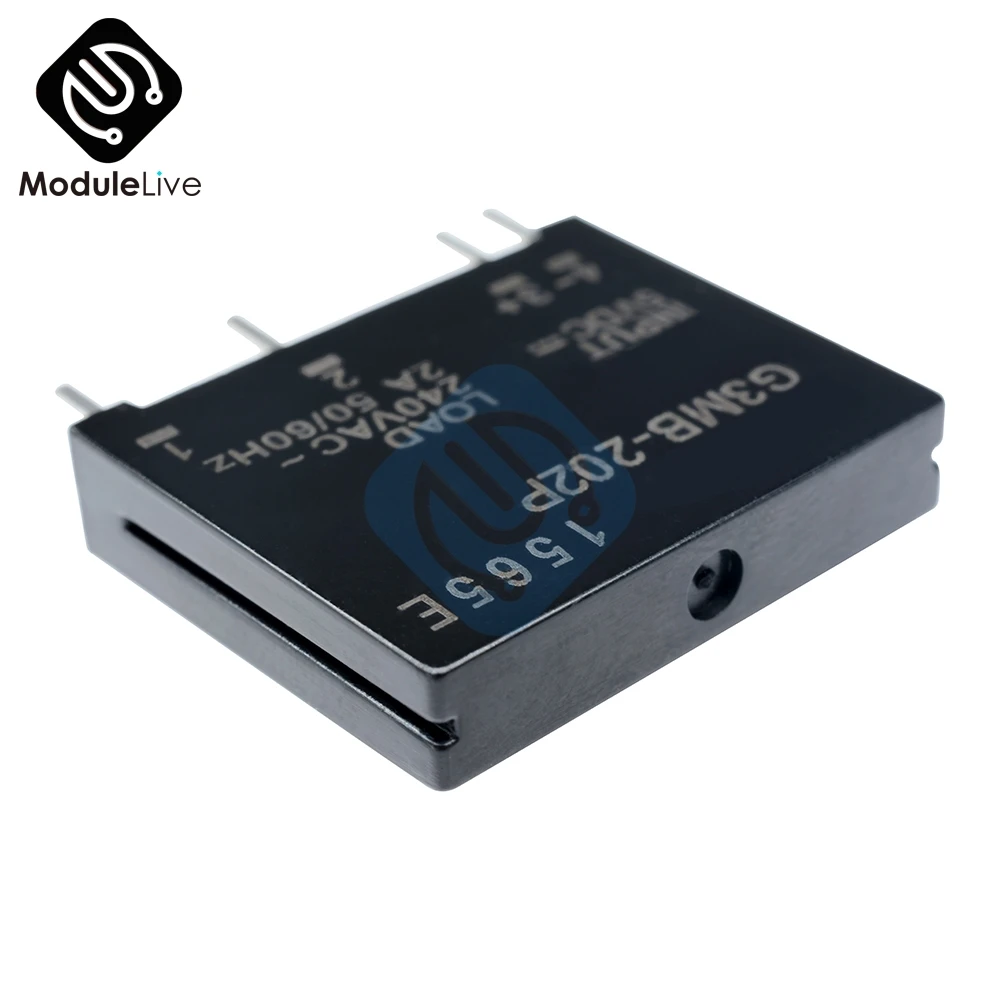 Плата модуля реле постоянного тока для Arduino 5 В G3MB 202P PCB SSR 240 в 2 А Твердотельный
