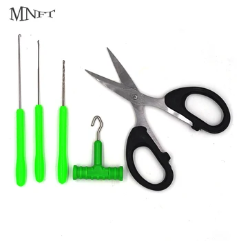 

MNFT T-Handle Knot Puller Scissor Drill Splicer Hook Load Rigging Bait Needle Combo Carp Fishing Baiting Tool Set