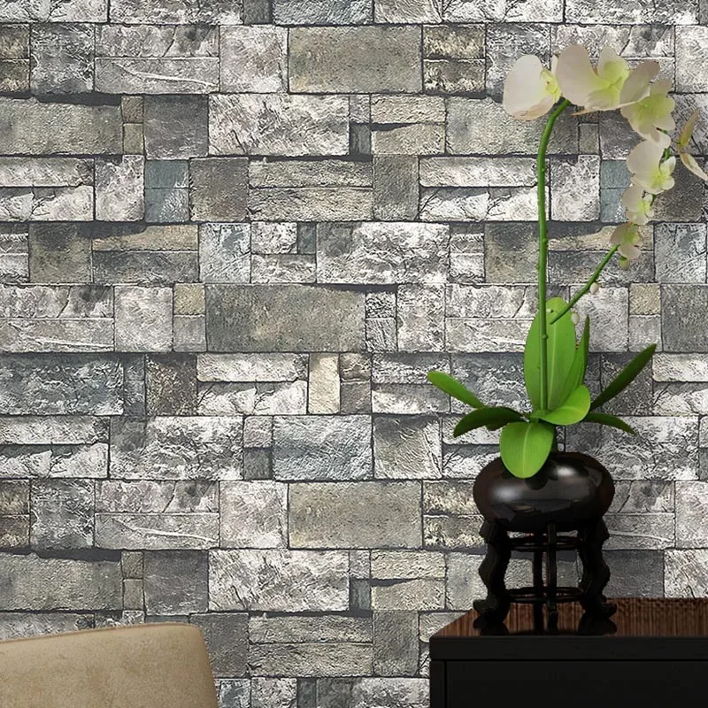 Vintage Rustic PVC Wallpapers For Walls 3D Home Decor Living Room Wall